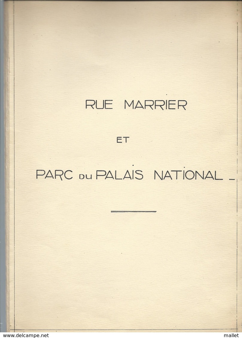 Rue Marrier à Fontainebleau : Plan (non Daté) Avec Noms Des Propriétaires (voir Descriptif) - Architecture