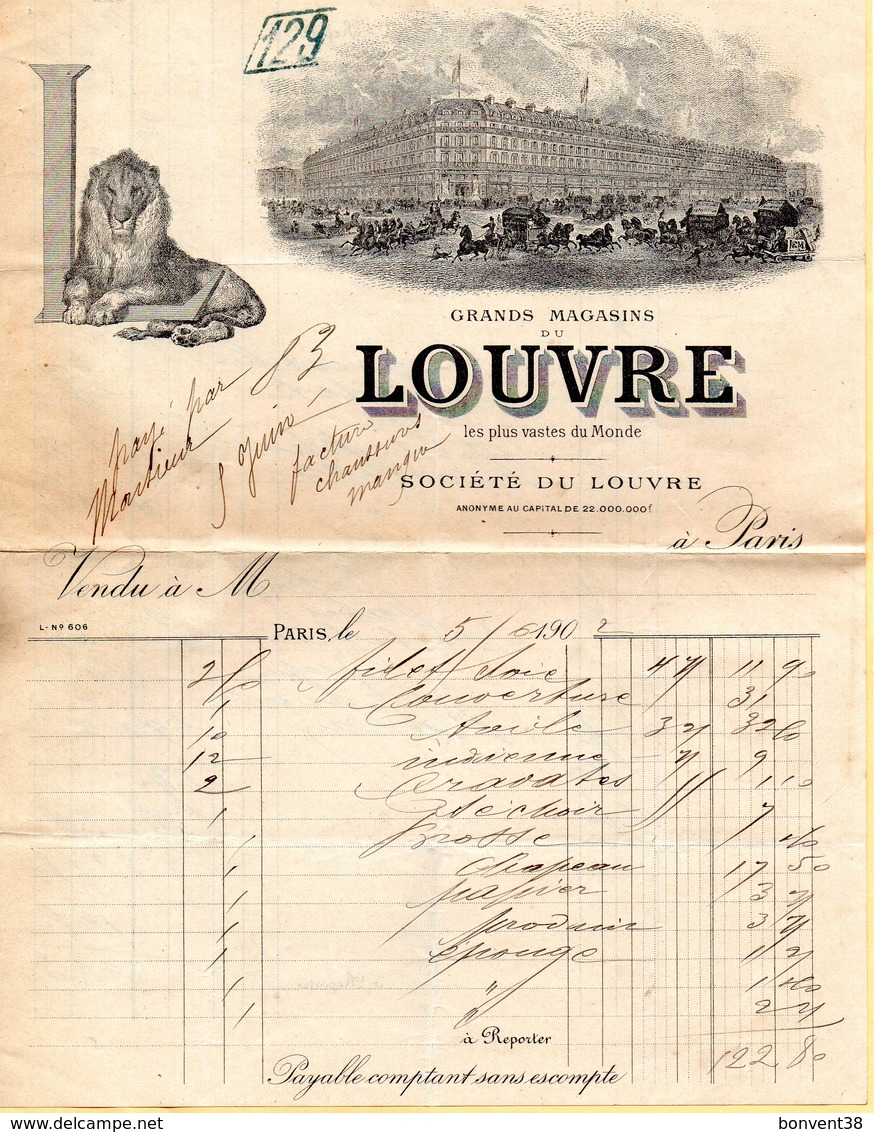 F2405 - Grands Magasins Du LOUVRE - PARIS - 1900 – 1949