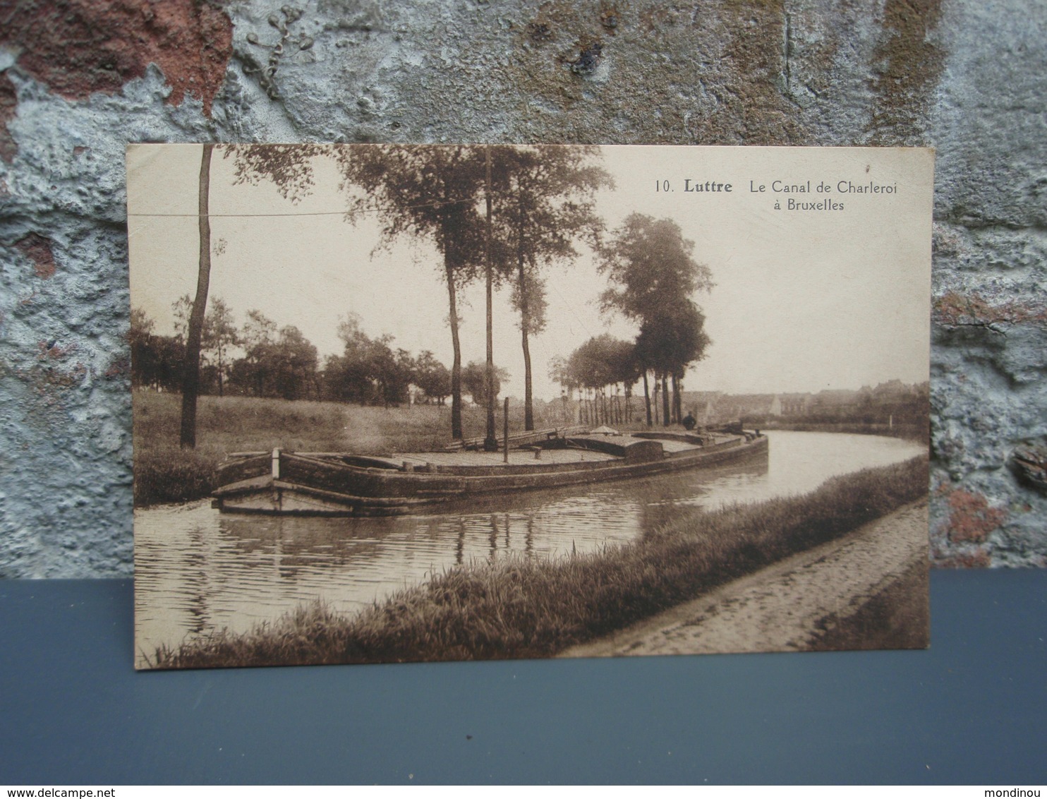 Cpa Luttre Le Canal De Charleroi à Bruxelles. Pêniche - Pont-à-Celles