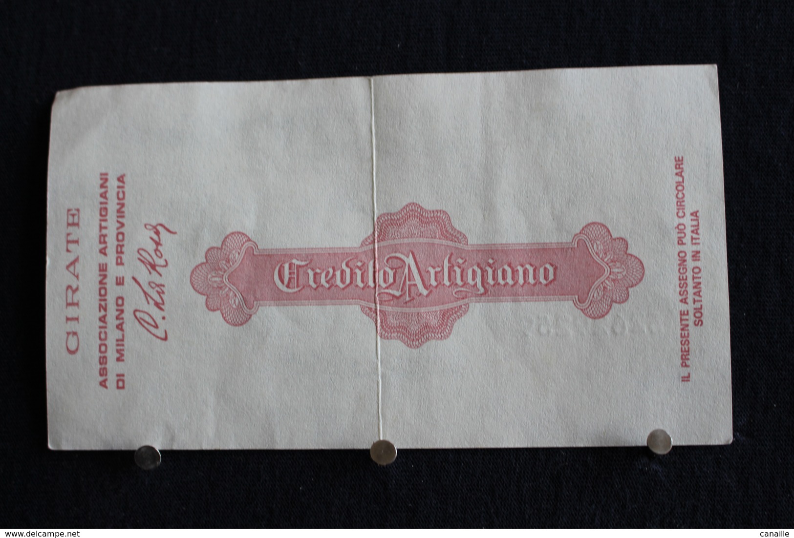 11 / Italie / 1946: Royaume / Biglietti Di Stato - Il Credito Artigiano Milano 1/7/1977 - Vale 100 Lire - - 100 Lire