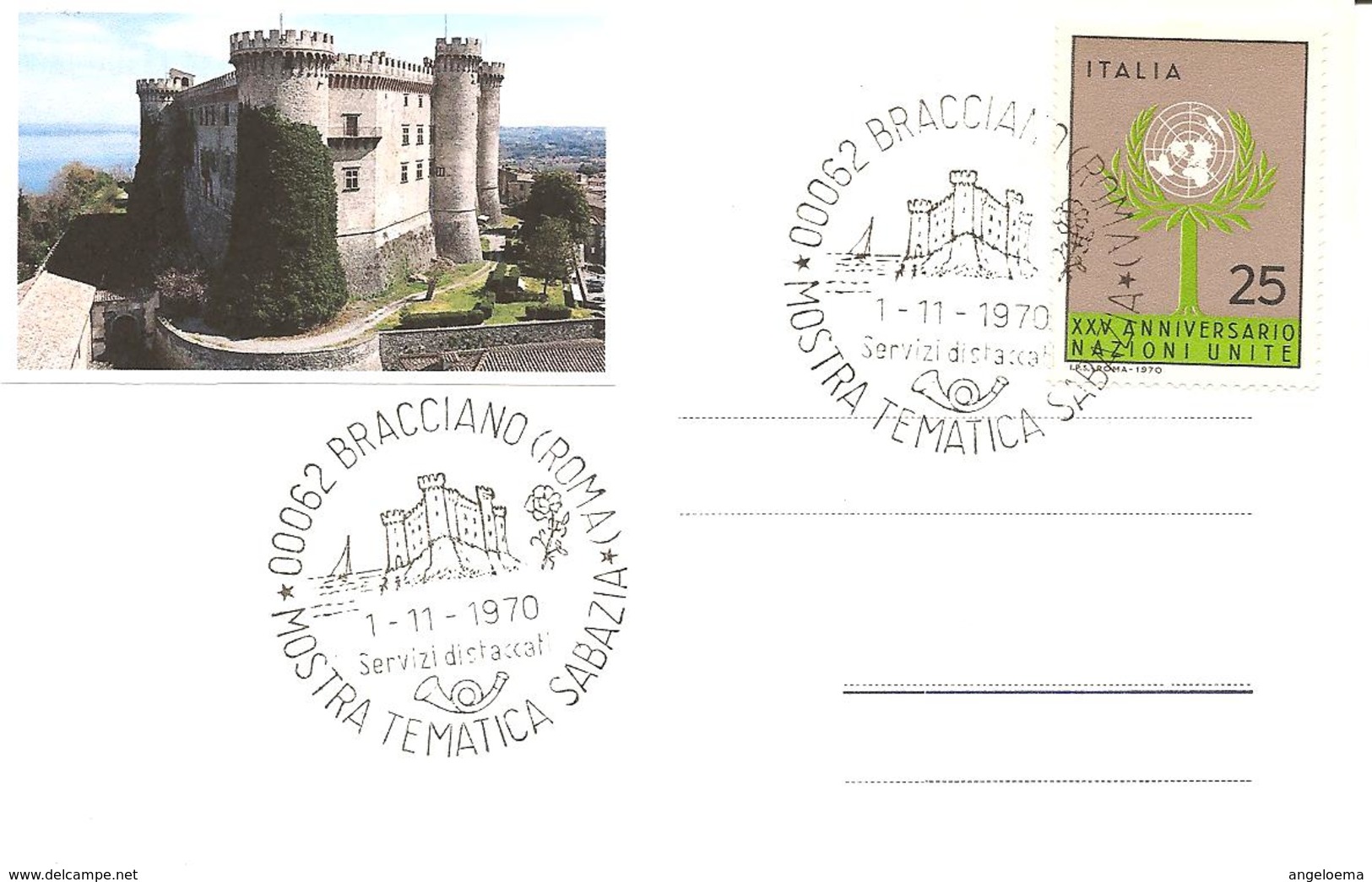 ITALIA - 1970 BRACCIANO (RM) Mostra Tematica Sabazia (castello Orsini-Odescalchi) - 110 - Castles