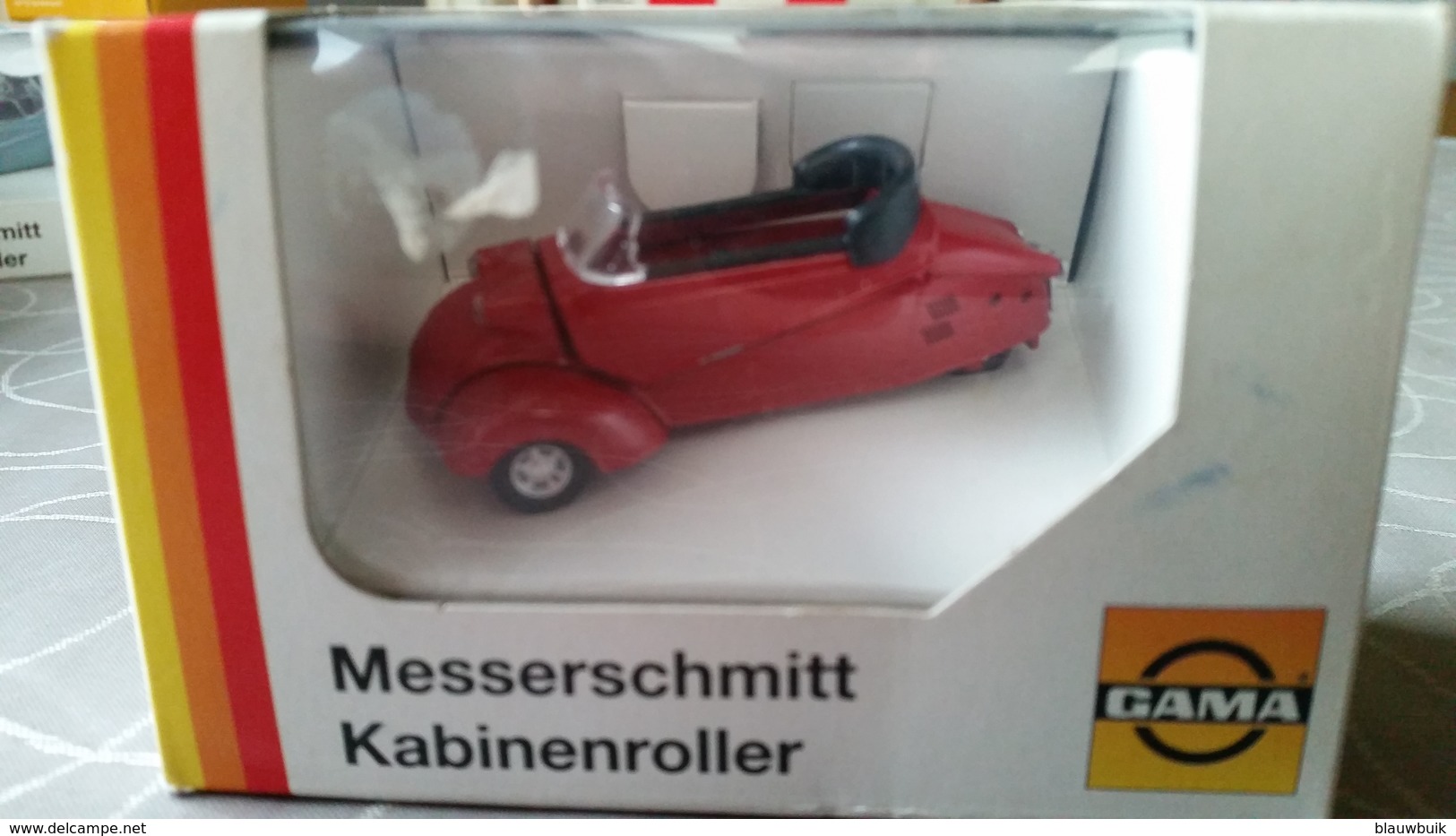 Gama Messerschmitt Kabinenroller Cabriolet - Red 1:43 - Mib - Gama