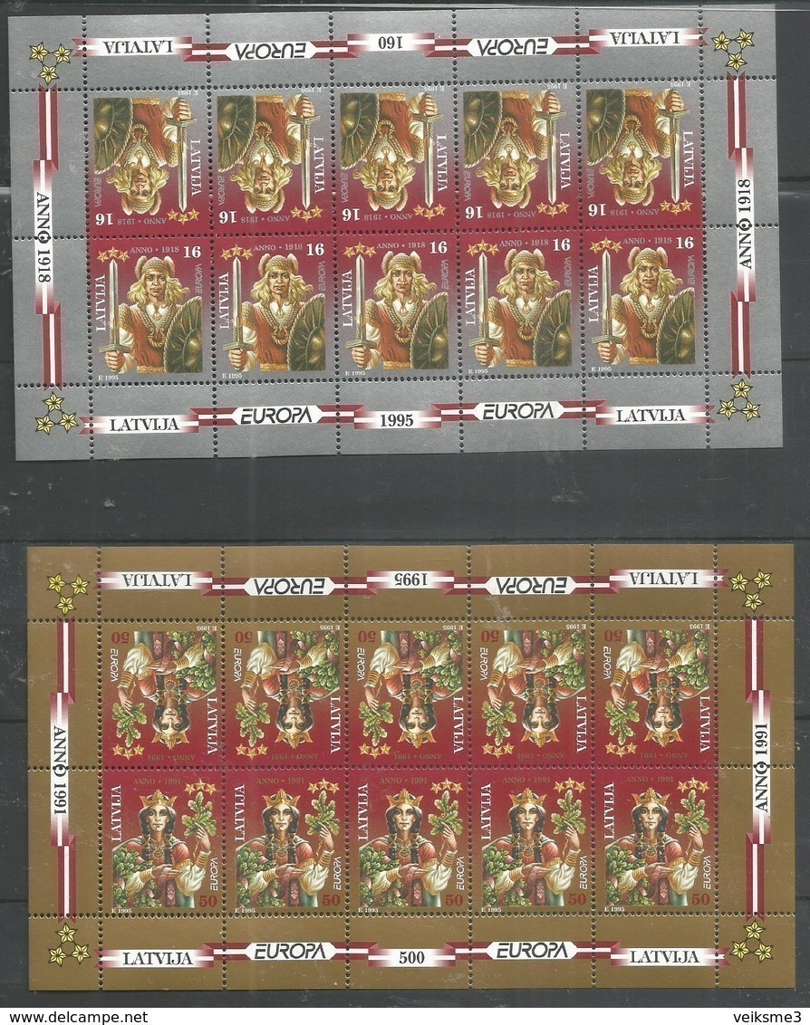 10x LATVIA - MNH - Europa-CEPT - Culture - 1995 - 1995