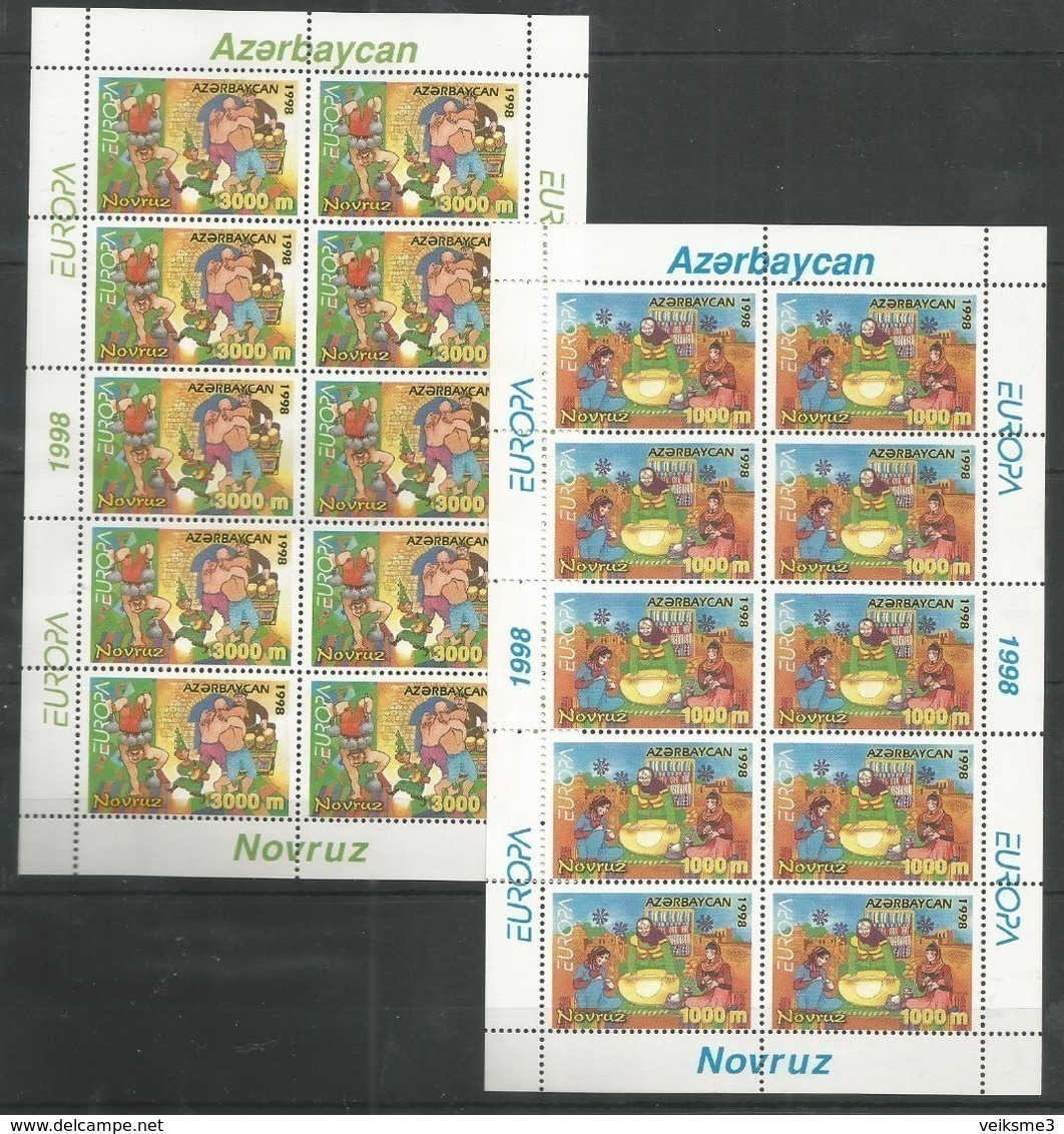 10x AZERBAIJAN - MNH - Europa-CEPT - Art - Cultures - 1998 - 1998