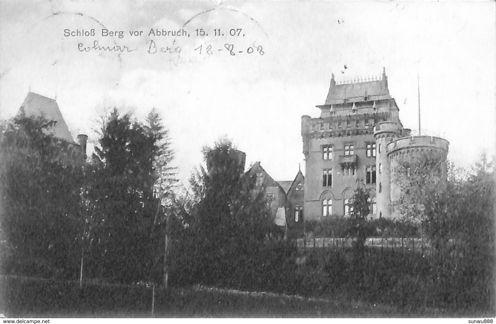 Schloss Berg Von Abbruch 15.11.07 (Verlag Chr Krantz) - Colmar – Berg