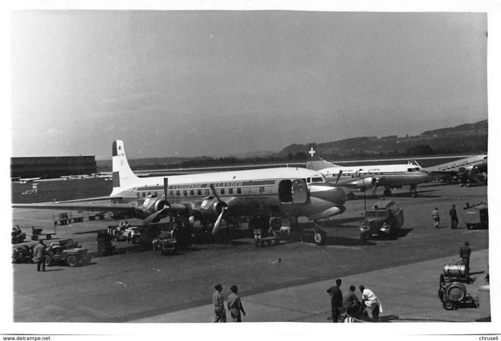 Zürich Kloten  DC 6  Kleinbild Agfa - Kloten