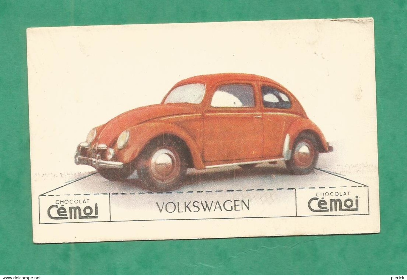 IMAGE CHOCOLAT CEMOI AUTO VOITURE VINTAGE WAGEN OLD CAR CARD  VOLKSWAGEN - Autres & Non Classés