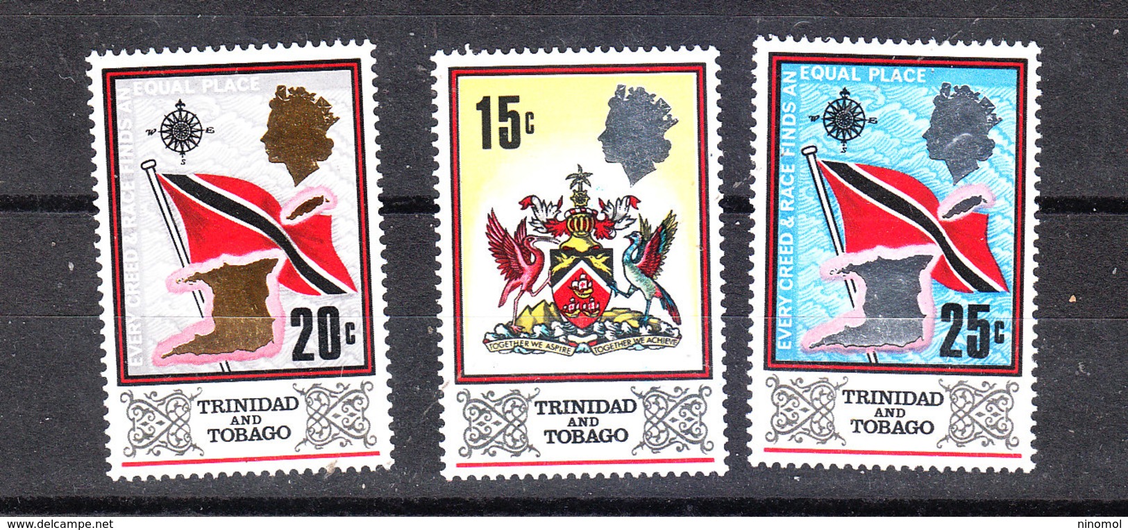 Trinidad &Tobago -1969.Stemma E Bandiera Della Serie Corrente. Coat Of Arms And Flag Of The Current Series. MNH - Francobolli
