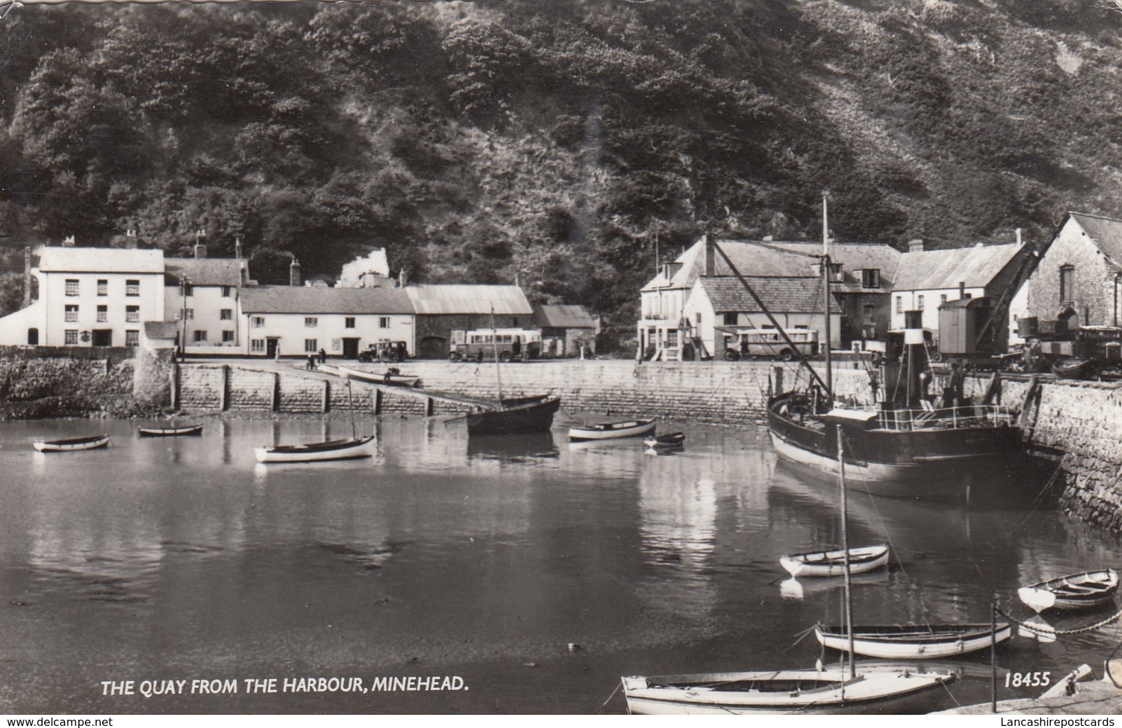 Postcard The Quay From The Harbour Minehead Somerset RP PU 1963 My Ref  B13272 - Minehead