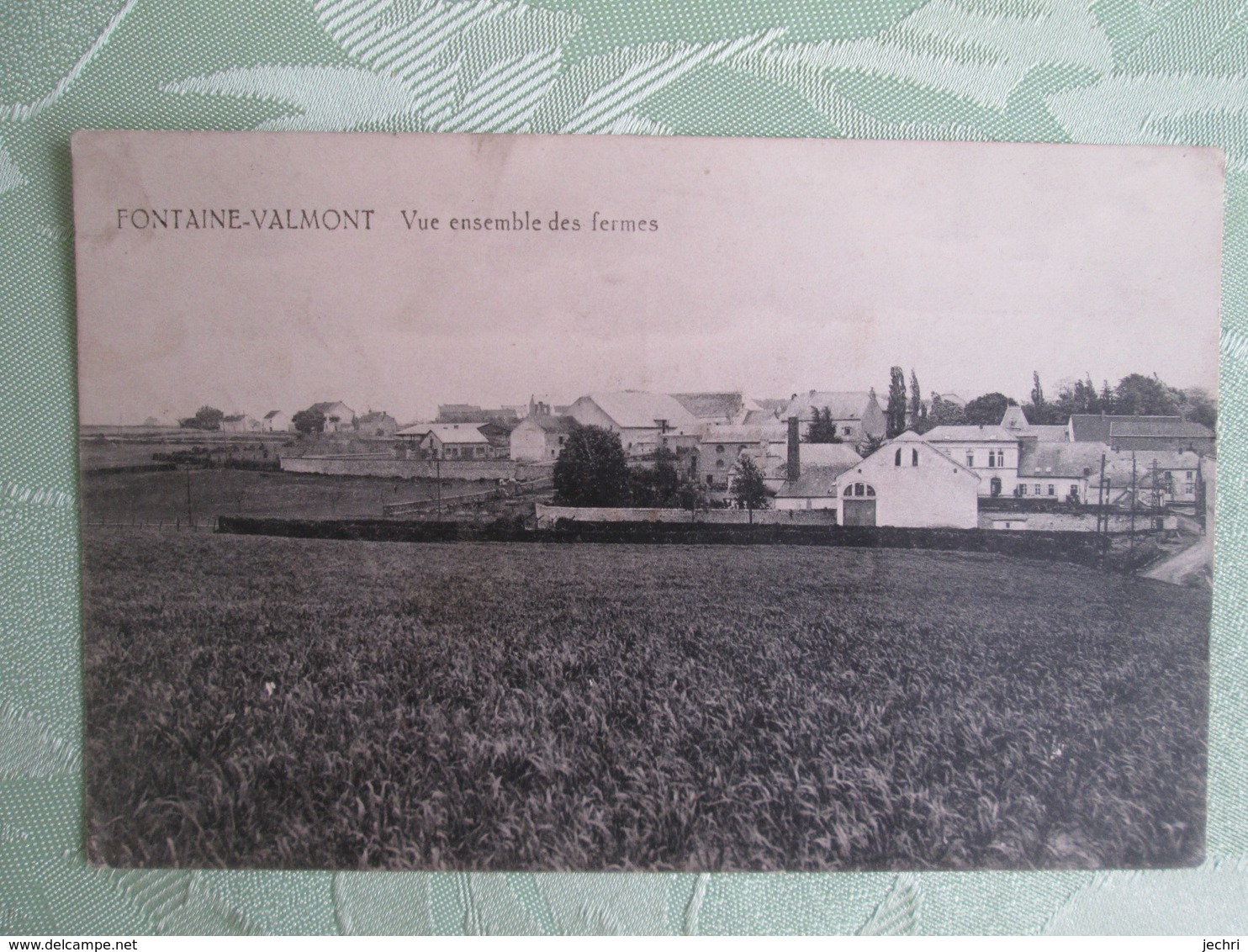 Fontaine Valmont . Vue D Ensemble Des Fermes . Cachet Militaire - Autres & Non Classés