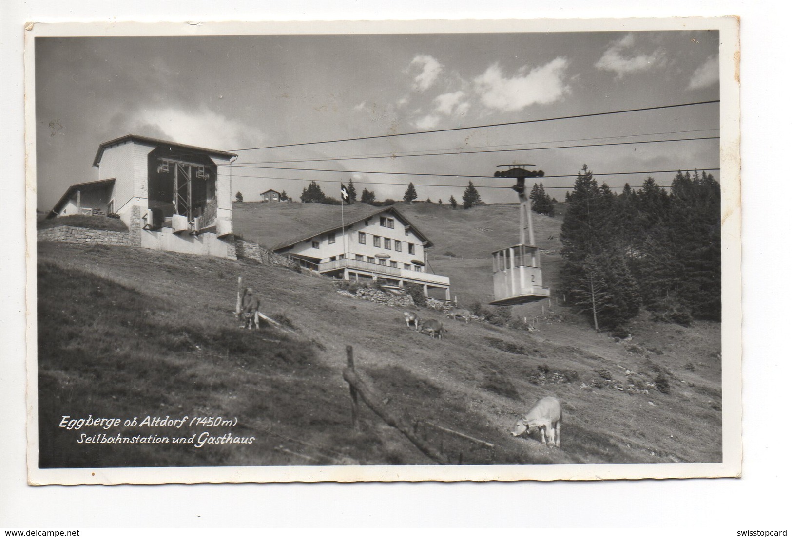 ALTDORF Eggberge Luftseilbahn Gel. 1964 Stempel Gasthaus - Altdorf