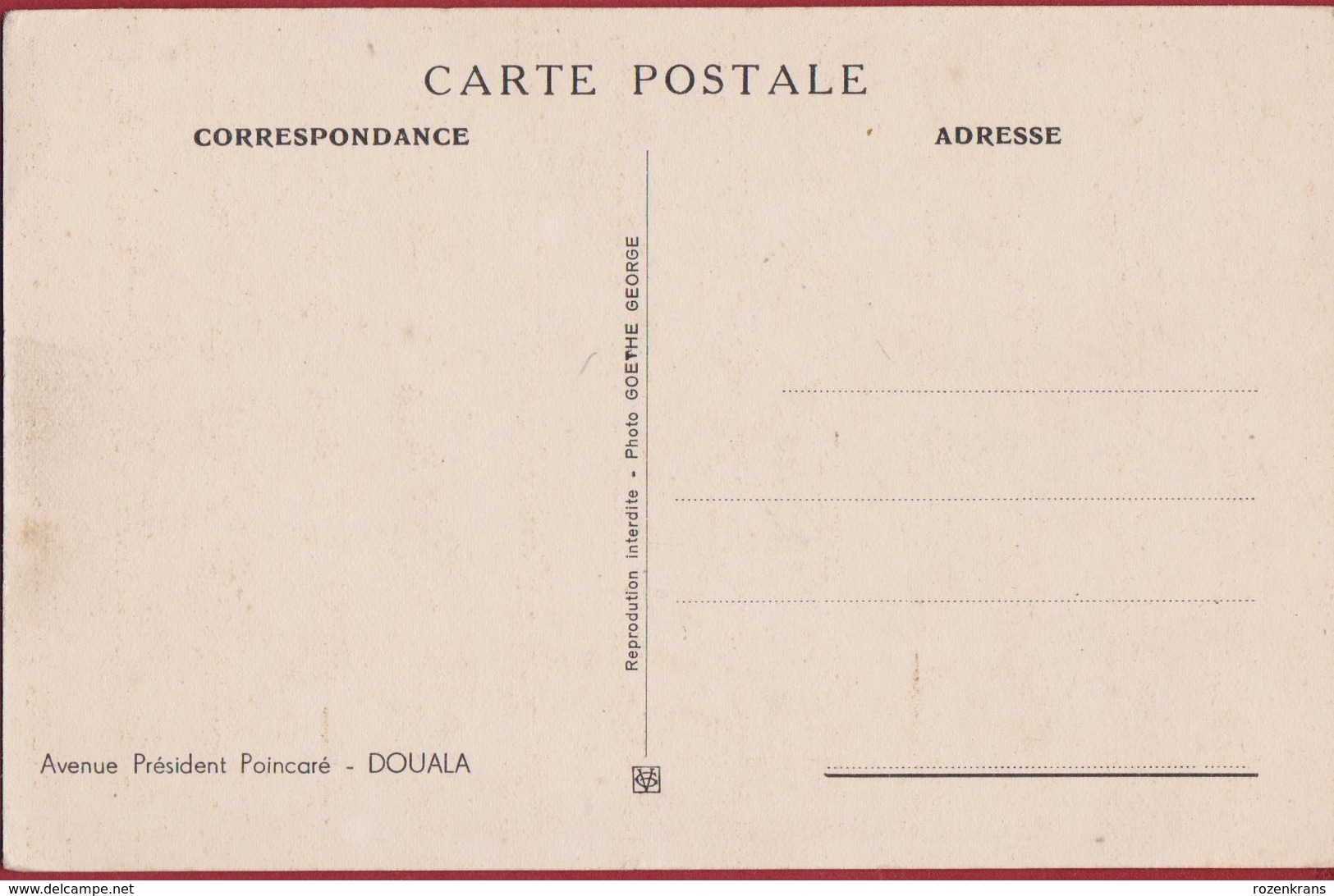 Cameroun Kameroen DOUALA - Avenue Président Poincaré Cameroon Kamerun Banque Commerciale Africaine - Cameroon