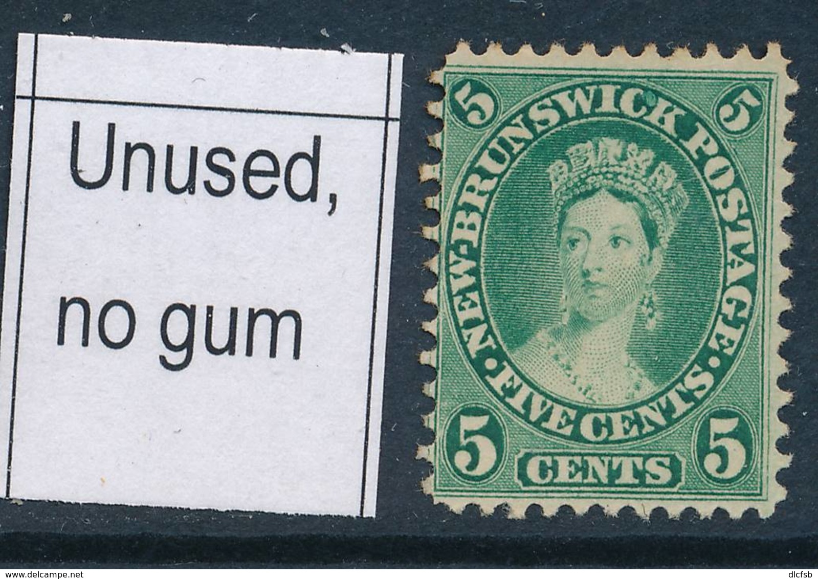 NEW BRUNSWICK, 1860 5c Deep Green Unused No Gum, SG15, Cat £28 - Oblitérés