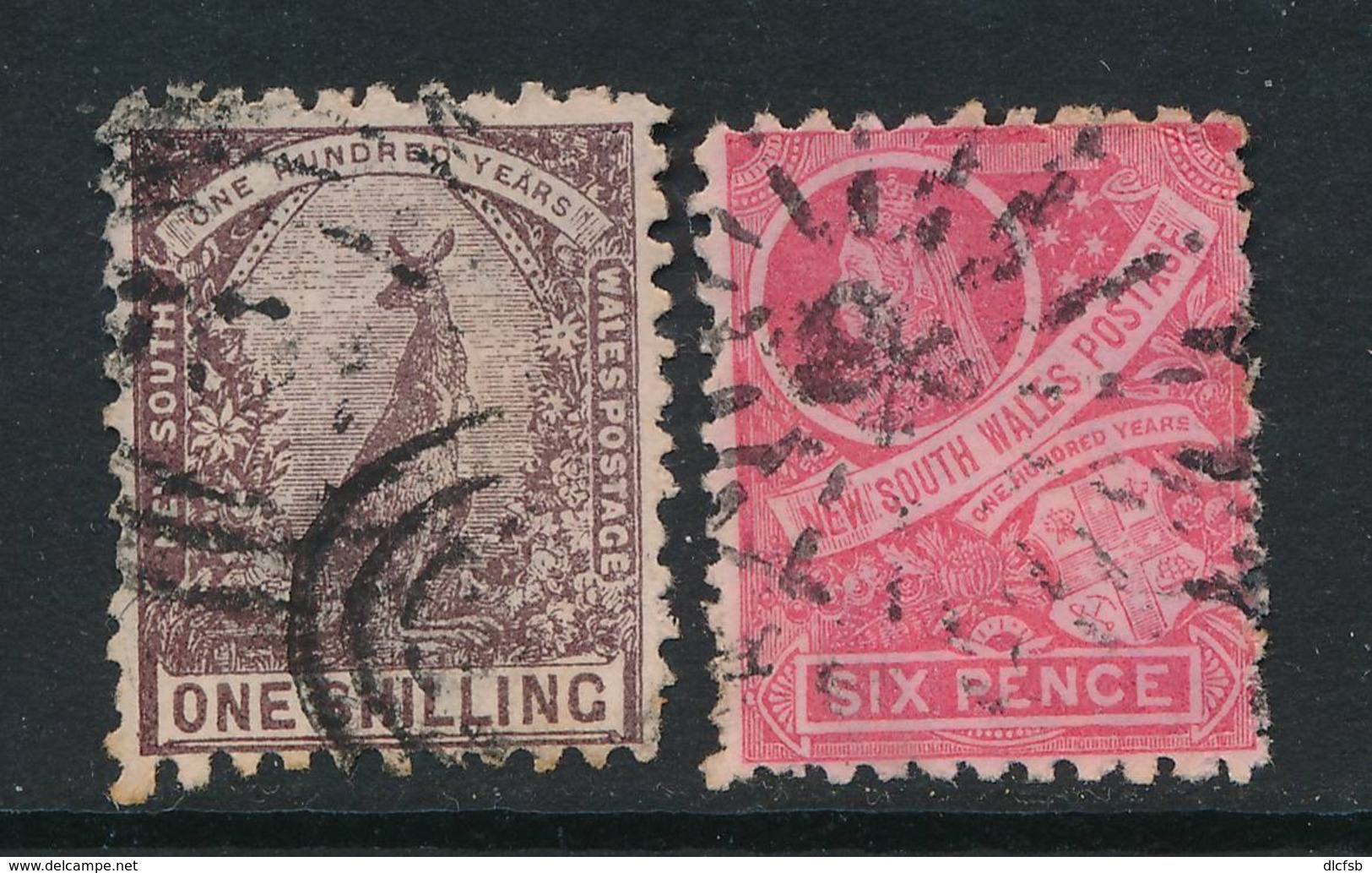 NEW SOUTH WALES, 1888 6d, 1/- (P11x12 Ordinary Paper), Cat £10 - Gebruikt