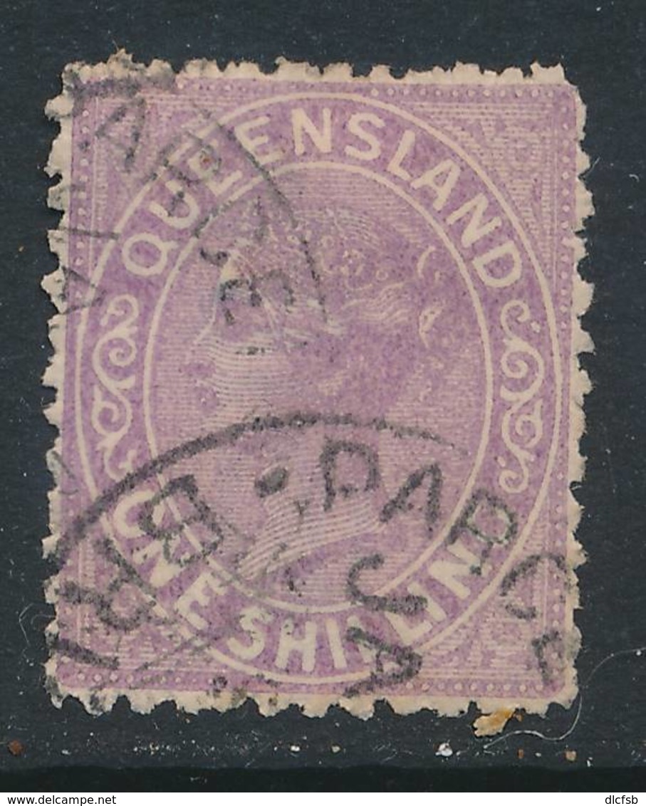 QUEENSLAND, 1882 1/- Lilac, SG172, Cat £8 - Gebruikt