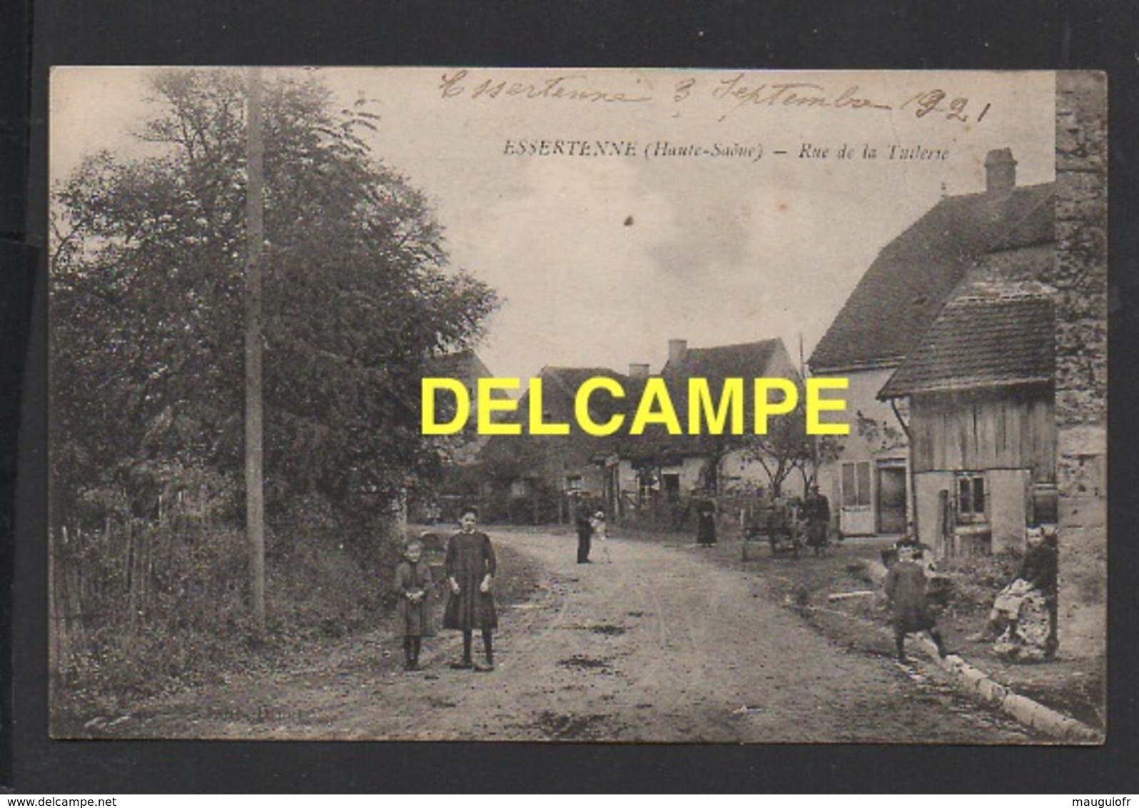 DD / 70 HAUTE SAÔNE / ESSERTENNE / POPULATION POSANT RUE DE LA TUILERIE / ANIMÉE / 1921 - Other & Unclassified