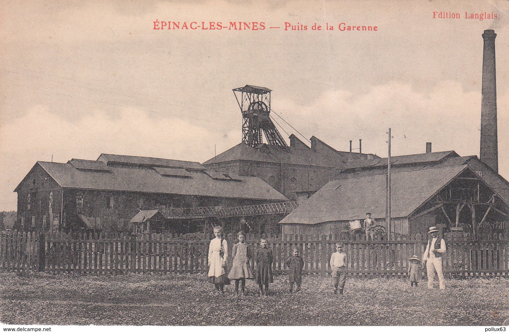 CPA EPINAC-LES-MINES (71) PUITS DE LA GARENNE - ANIMEE - Autres & Non Classés