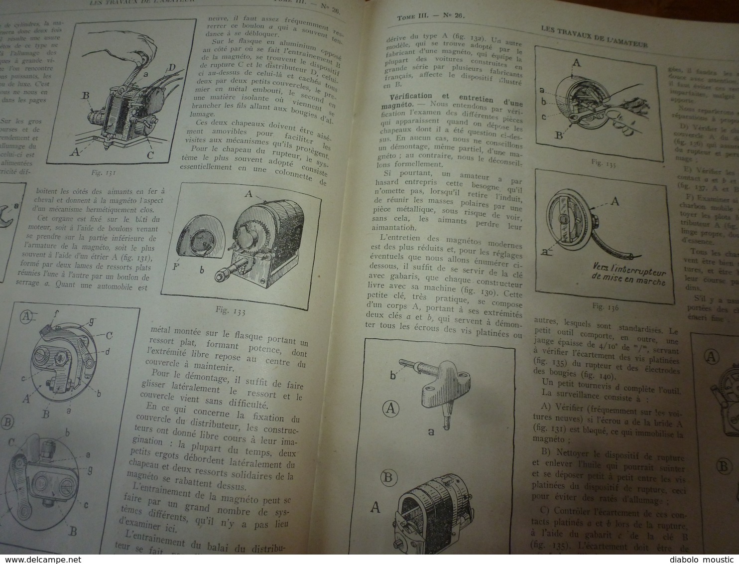 1925 LES TRAVAUX DE L'AMATEUR:(Baromètre-glyc;Reliure;Réparer soulier;Déco-pochoir;Entretien moteur auto;Robineterie;etc