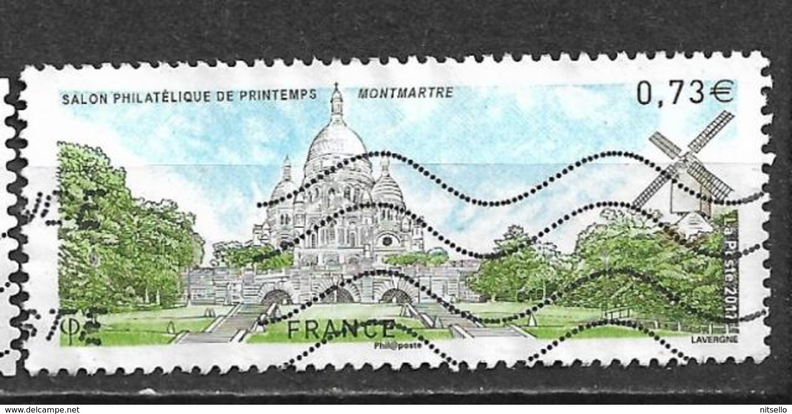 LOTE 1909  ///  (C025) FRANCIA 2017  -  Montmartre     ¡¡¡ LIQUIDATION !!! - 2010-.. Matasellados