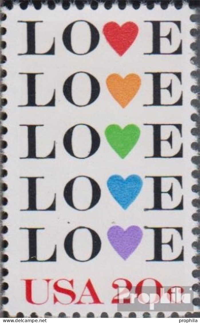 USA 1677 (kompl.Ausg.) Postfrisch 1984 Grußmarke Love - Ungebraucht