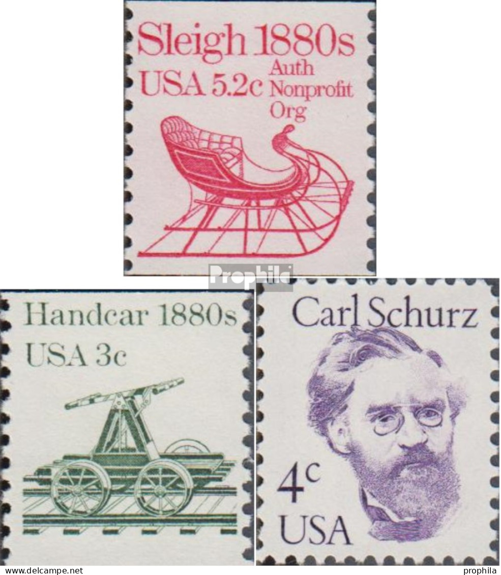 USA 1614y,1616,1632 (kompl.Ausg.) Postfrisch 1983 Fahrzeuge, Schurz - Nuevos