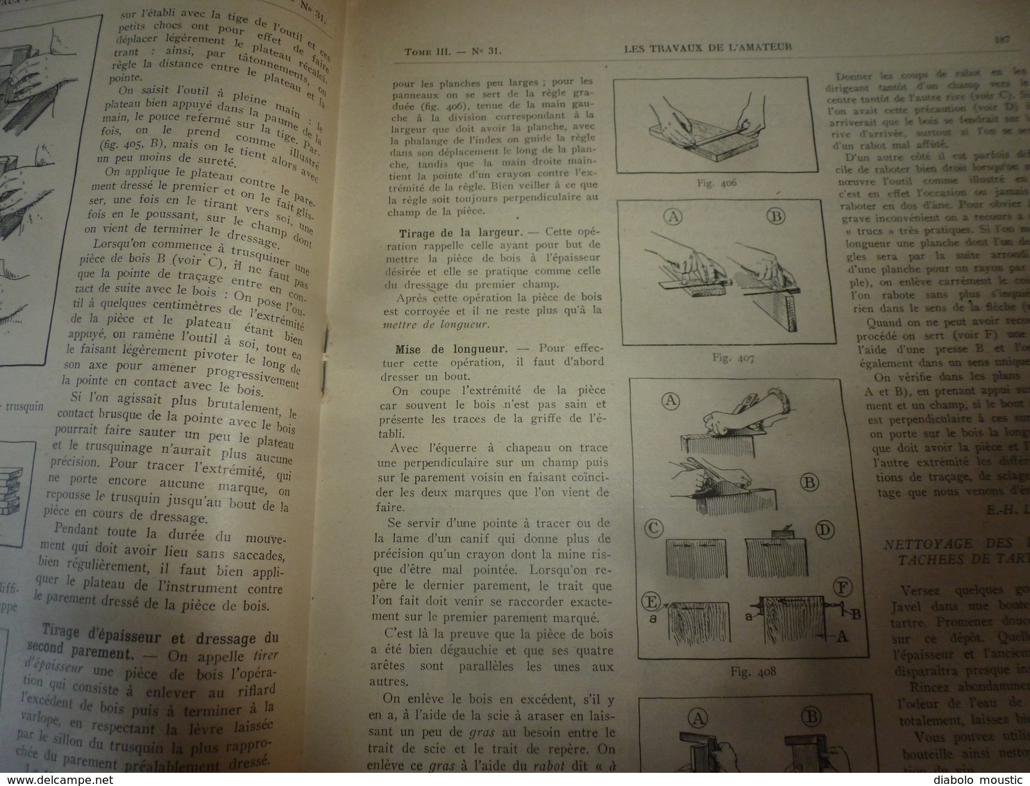 1925 LES TRAVAUX DE L'AMATEUR:(Mageoire ;Bac-fleurs béton;Couveuse artificielle;Oiseau de Pline:Entretien carosserie;etc