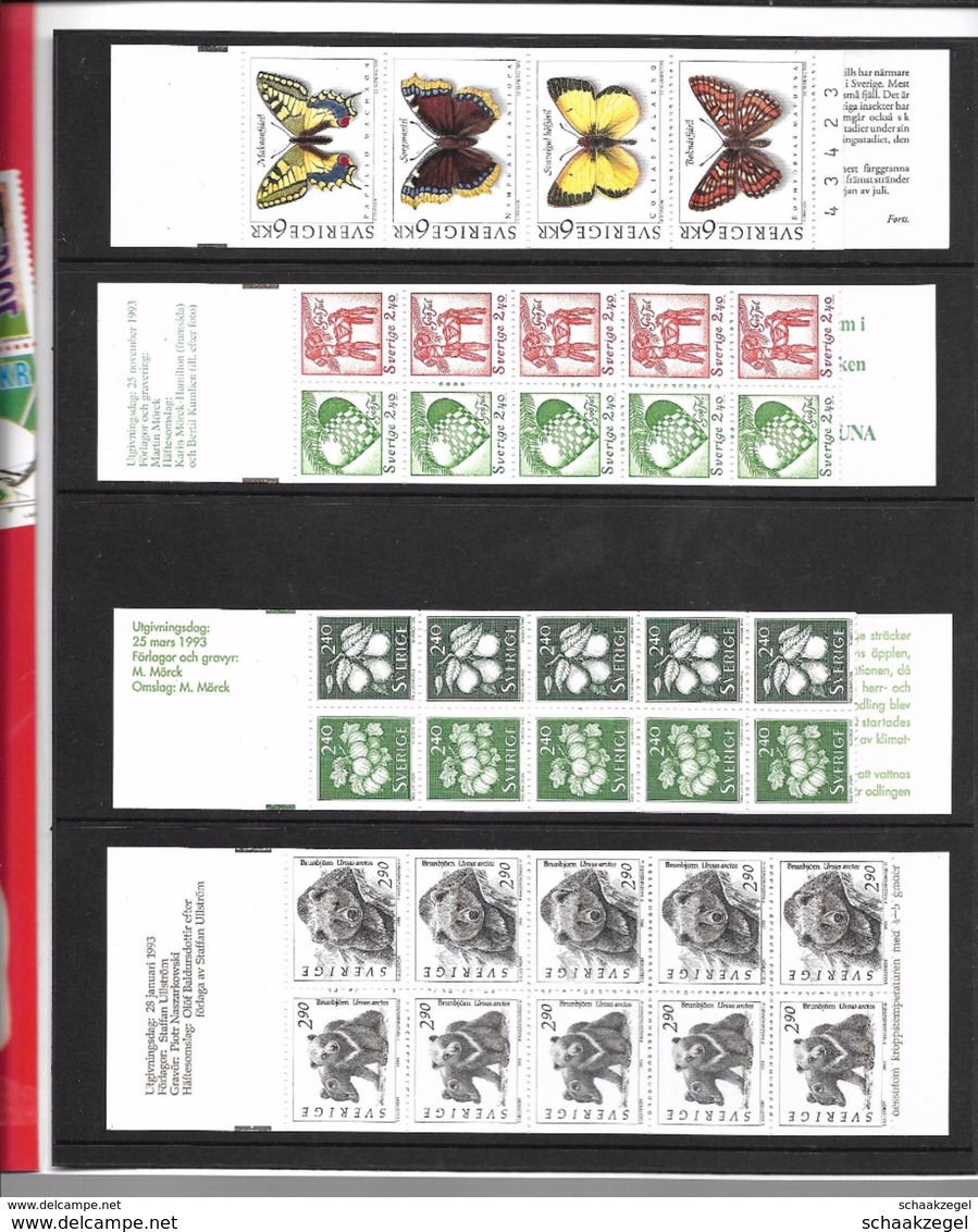 Zweden	1991 - 1996	Jaarset boekjes in originele verpakking ( 6 jaargangen)