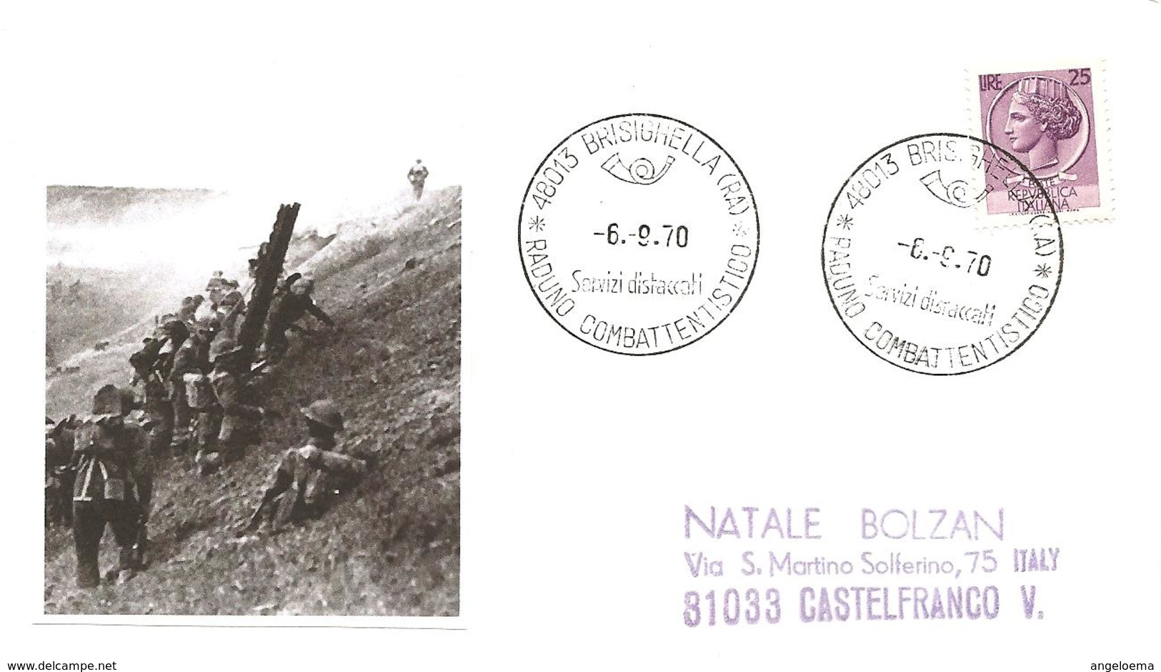 ITALIA - 1970 BRISIGHELLA (RA) Raduno Combattentistico 25° Battaglia Del Senio - Seconda Guerra Mondiale
