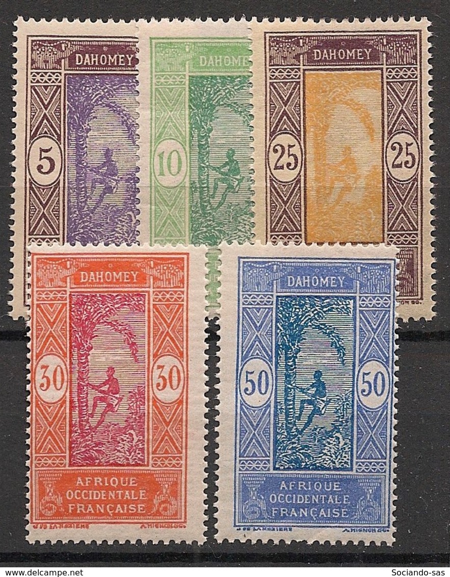 Dahomey - 1922 - N°Yv. 61 à 65 - Série Complète - Neuf Luxe ** / MNH / Postfrisch - Ungebraucht