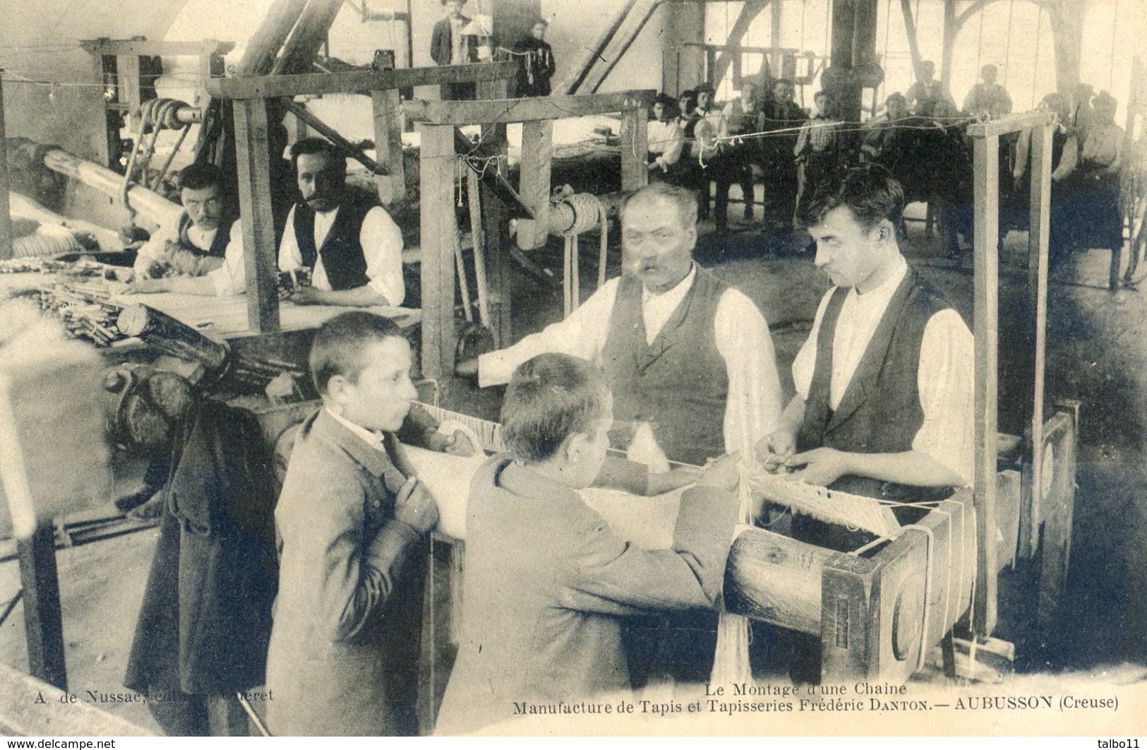 23 - Aubusson - Manufacture De Tapis Et Tapisseries Frédéric Danton - Montage D'une Chaine - Aubusson