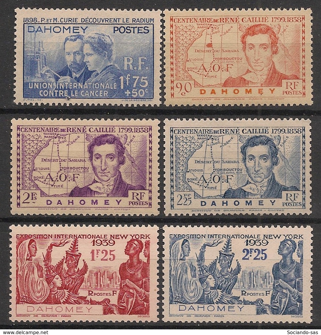 Dahomey - 1938-39 - N°Yv. 109 à 114 - Complet - 6 Valeurs - Neuf Luxe ** / MNH / Postfrisch - Ungebraucht