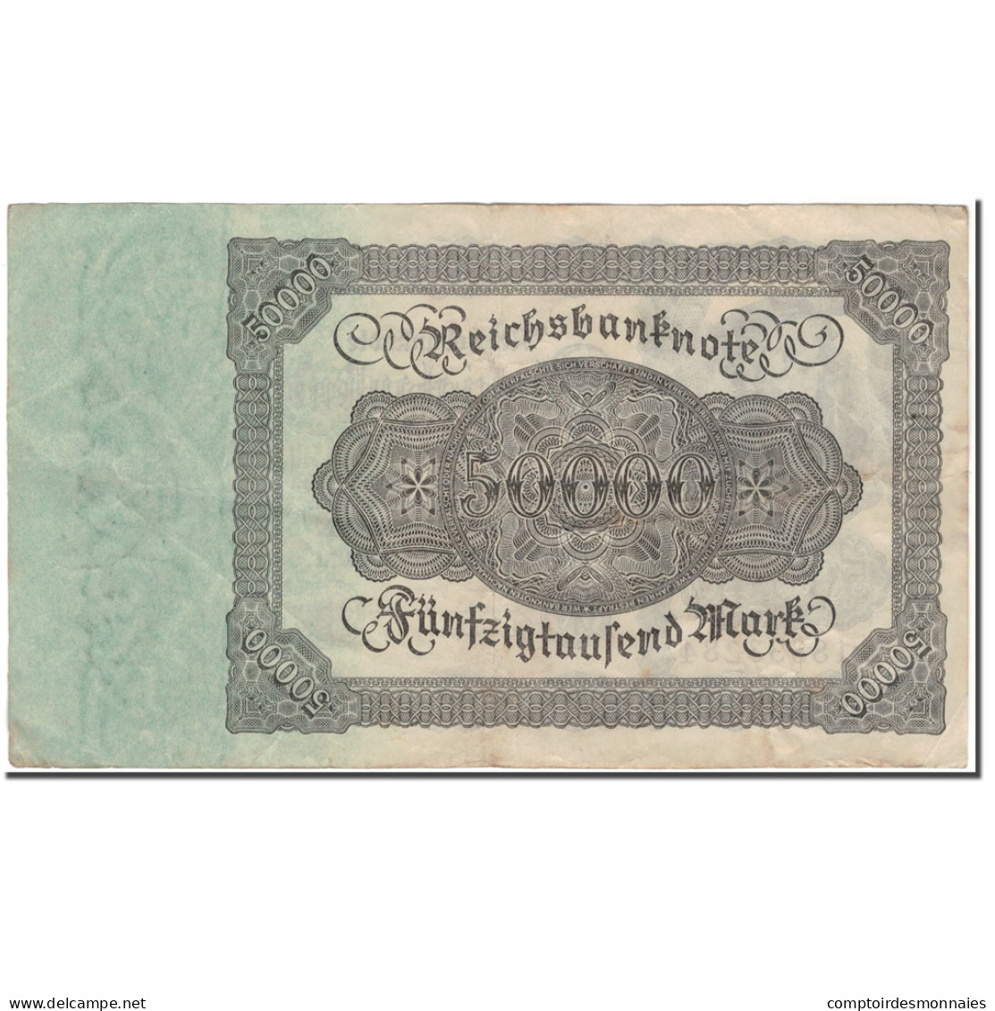 Billet, Allemagne, 50,000 Mark, 1922, KM:79, TTB - 50.000 Mark