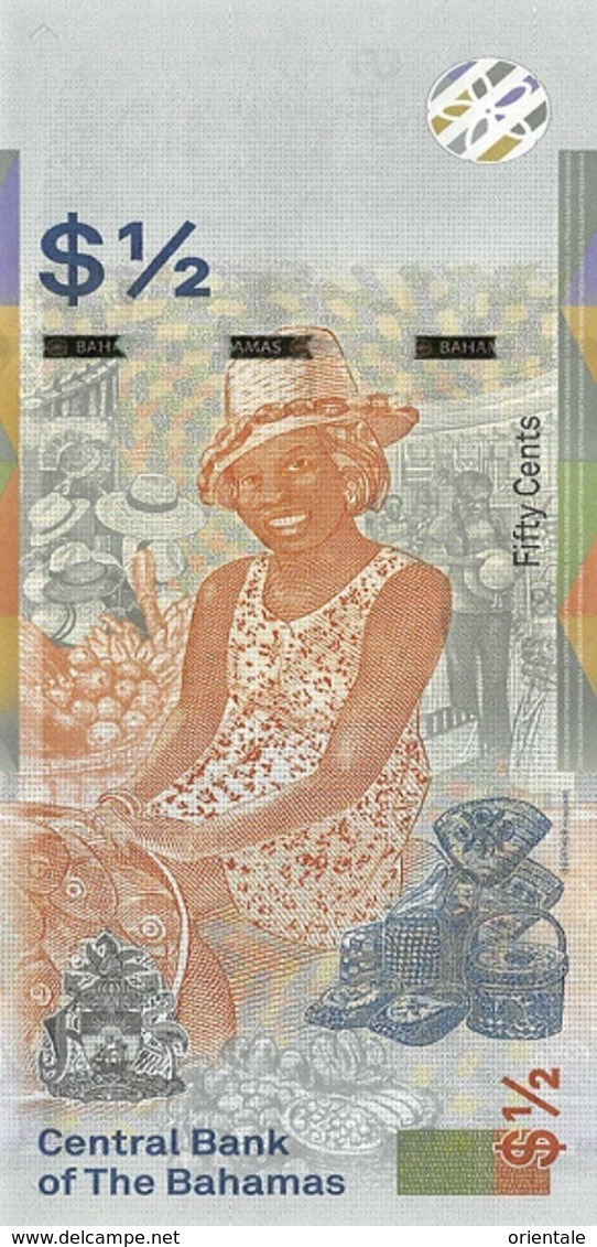 BAHAMAS P. NEW 50 C 2019 UNC - Bahamas