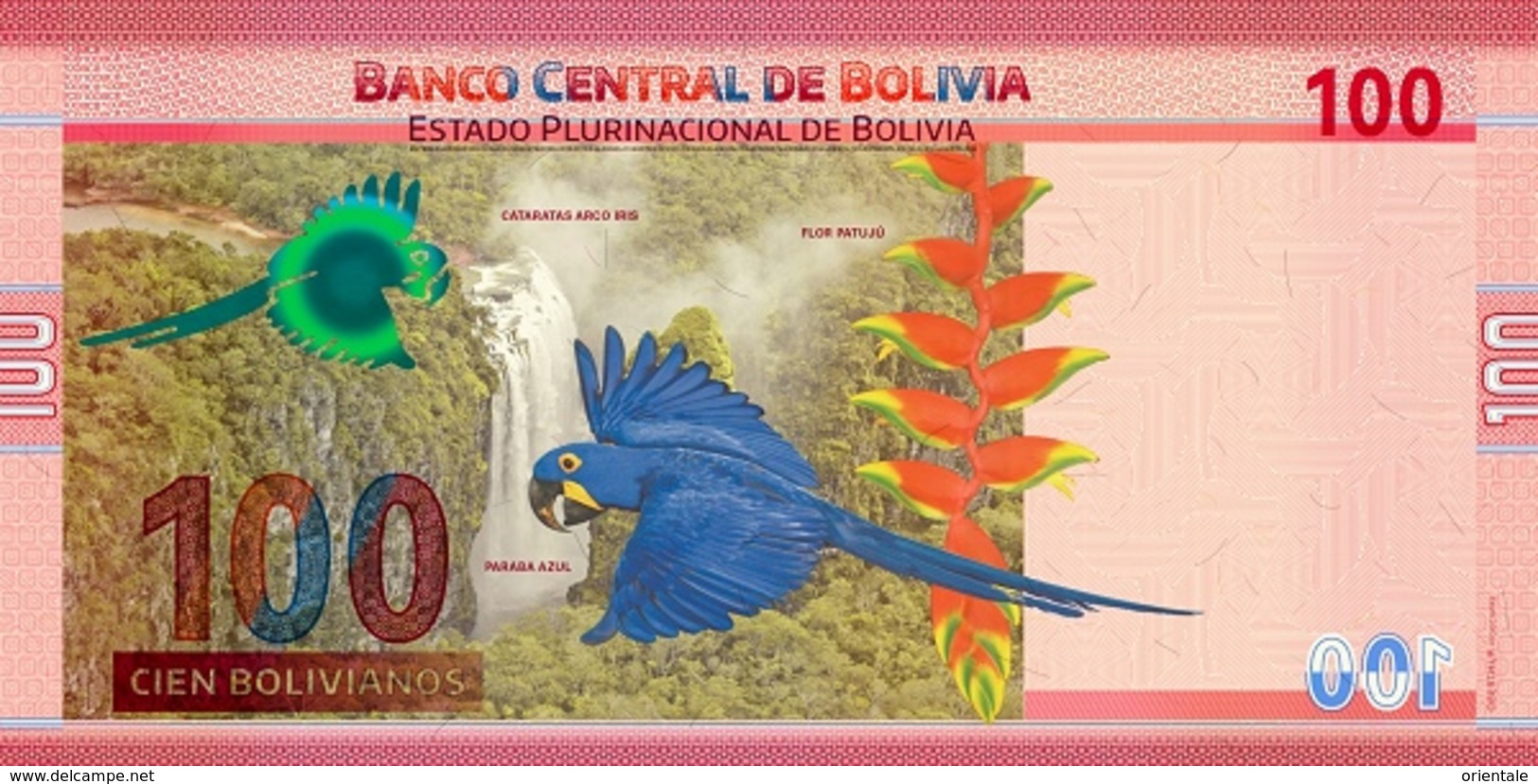 BOLIVIA P. NEW  100 R 2018 UNC - Bolivia