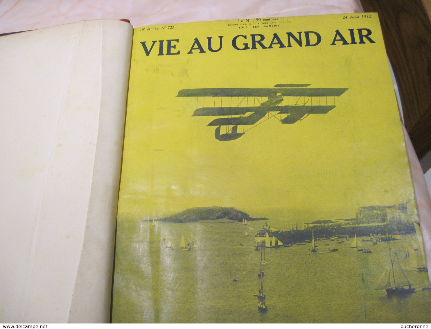 La Vie au grand air 1912 année complète 5 KG 1016 pages 35 x 28 x 6 cm  TBE couverture rayure page pli minime vu son age