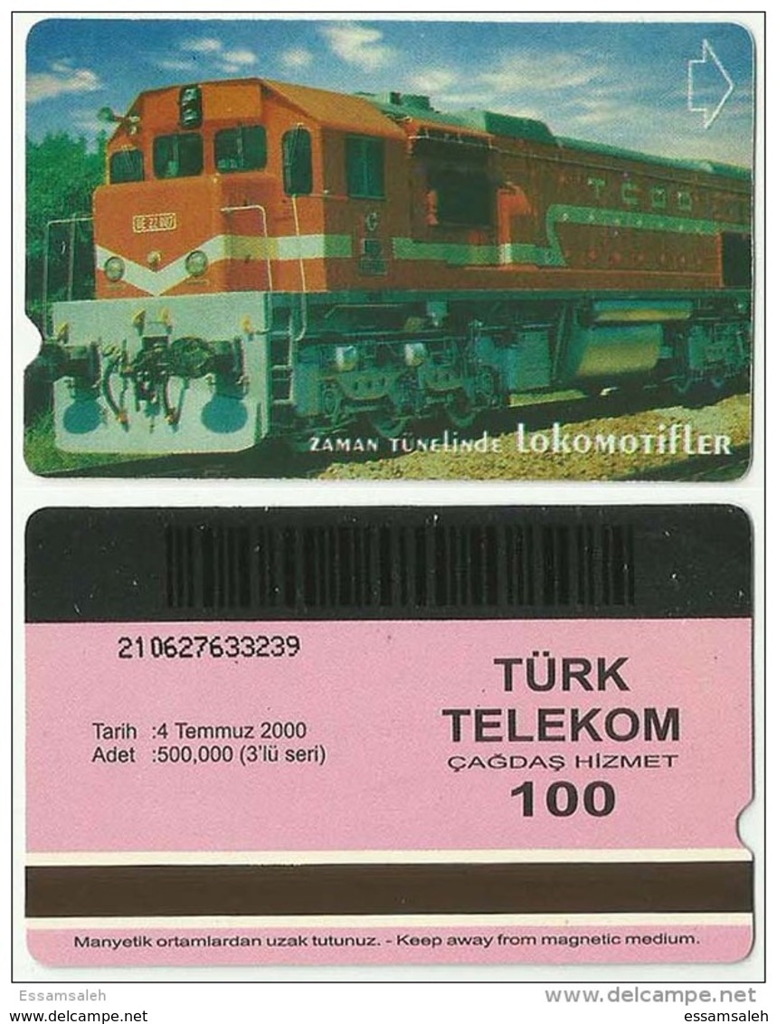 TRF01005 Turkey Turk Telekom Phonecard Train / 100 Unit / Used - Turkije