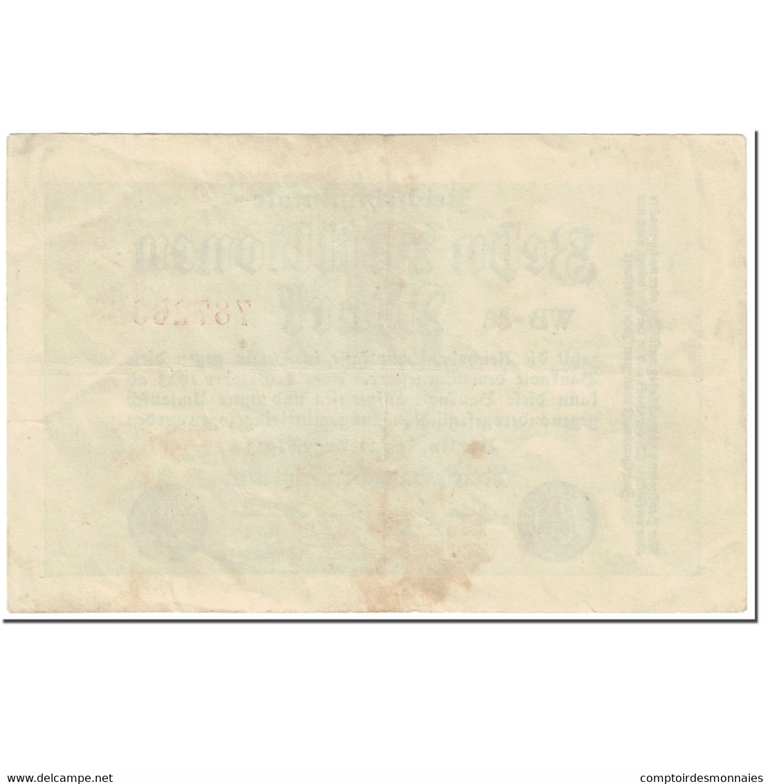 Billet, Allemagne, 10 Millionen Mark, 1923, 1923-08-22, KM:106b, TTB - 10 Mio. Mark