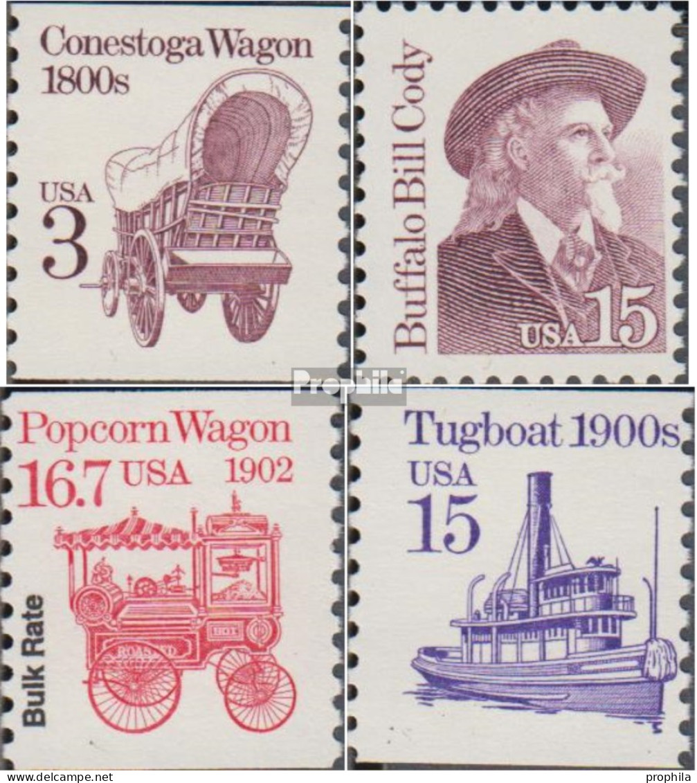 USA 1971,1982,1989,1990 (kompl.Ausg.) Postfrisch 1988 Fahrzeuge, Cody - Ungebraucht