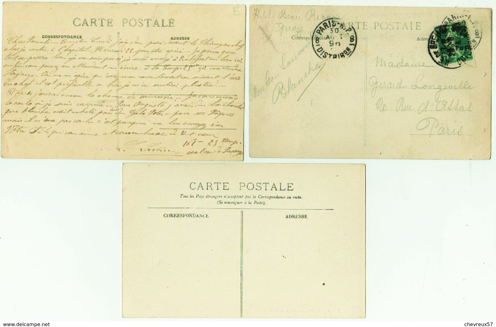 VILLES ET VILLAGES DE FRANCE - LOT 25 - 35 cartes anciennes - Bretagne