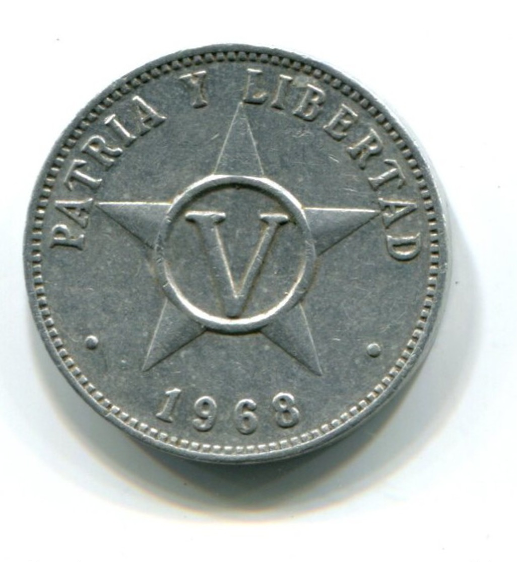 1968 Cuba Aluminum 5 Centavos Coin - Cuba