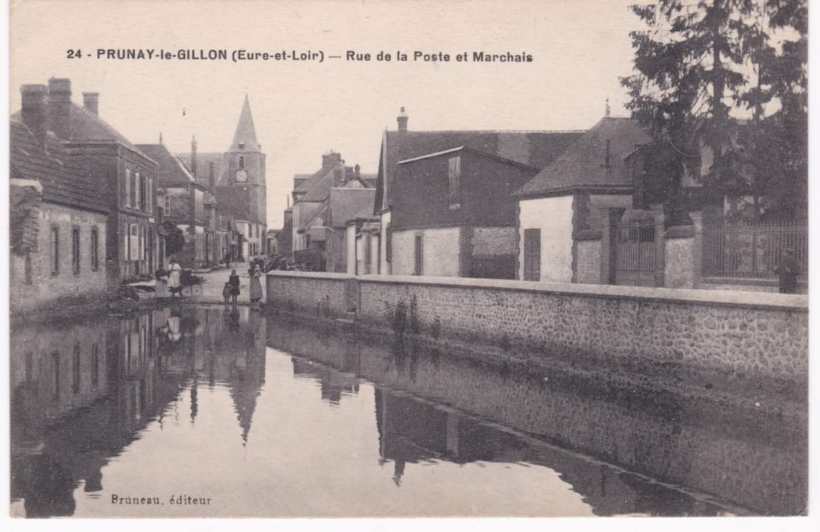 28 Eure Et Loir -  PRUNAY-le-GILLON -  Rue De La Poste Et Marchais - Sonstige & Ohne Zuordnung