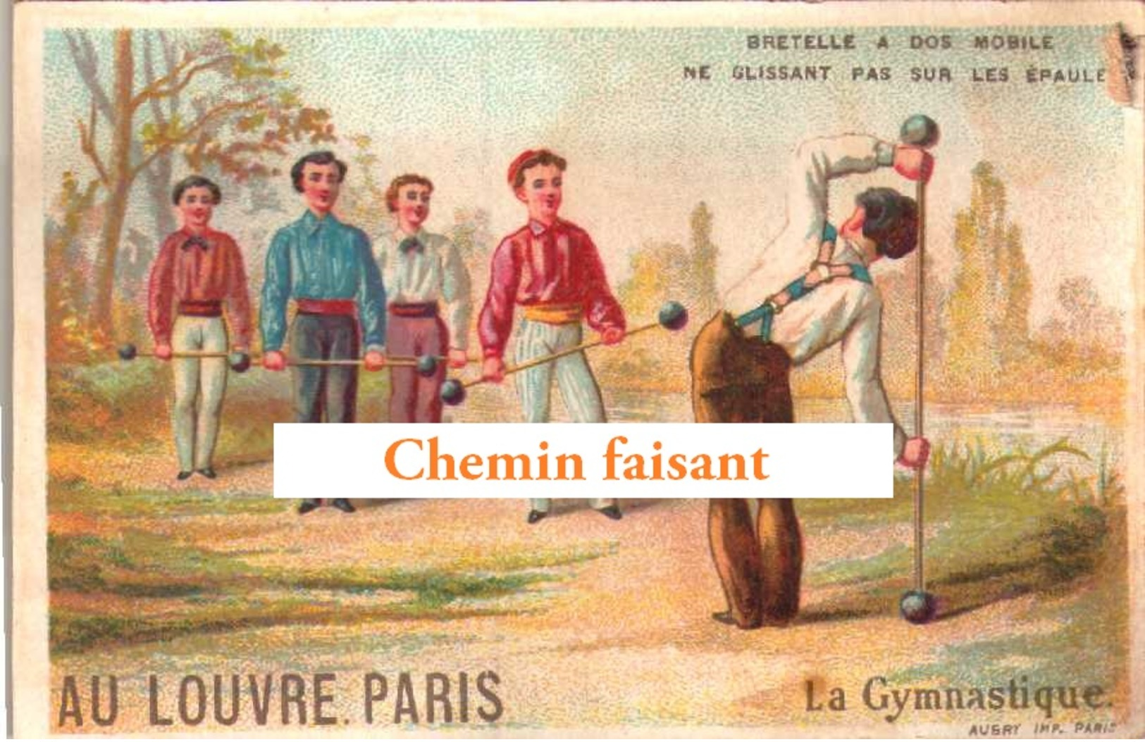 Chromo Grands Magasins Du LOUVRE - LA GYMNASTIQUE - Scans Recto-verso - Autres & Non Classés