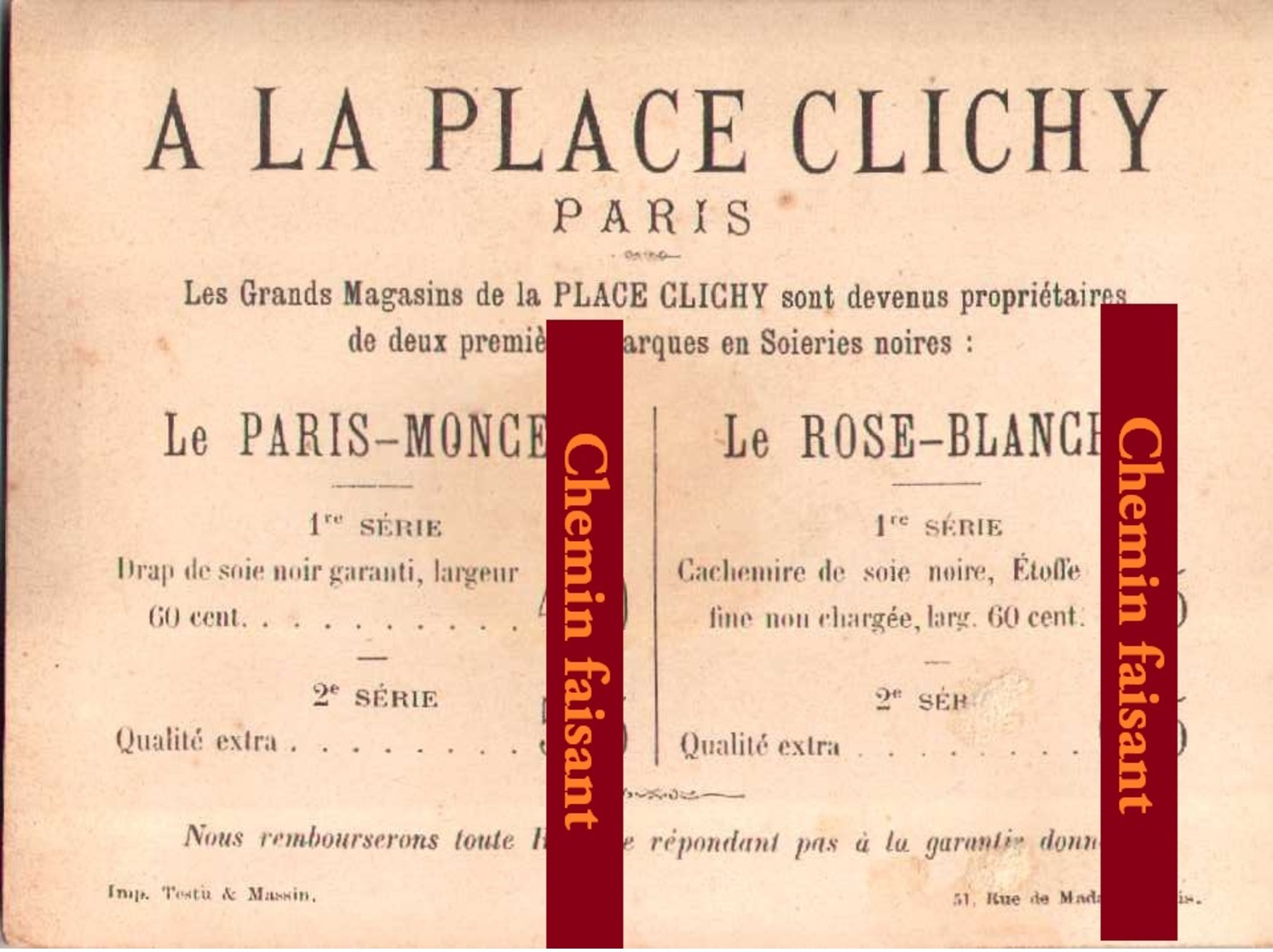 Lot De 2 Chromos A LA PLACE CLICHY - Scènes Enfantines - Scans Recto-verso - Autres & Non Classés