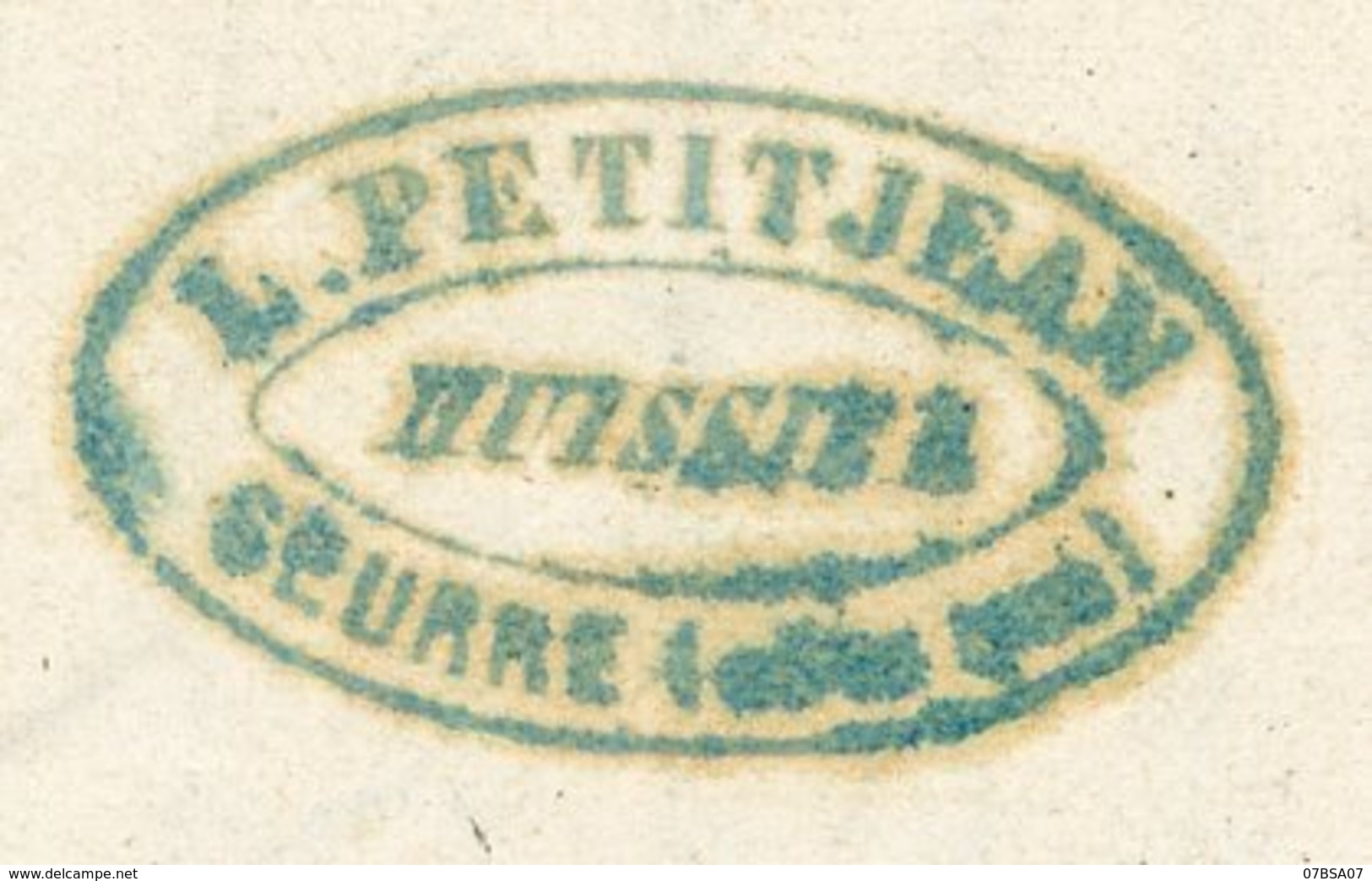 COTE D'OR LAC 1868 AMBULANT LYON A PARIS + BM BOITE MOBILE = LETTRE DE SEURRE COTE D'OR . V° BUREAU PASSE 1307 DIJON - 1849-1876: Classic Period