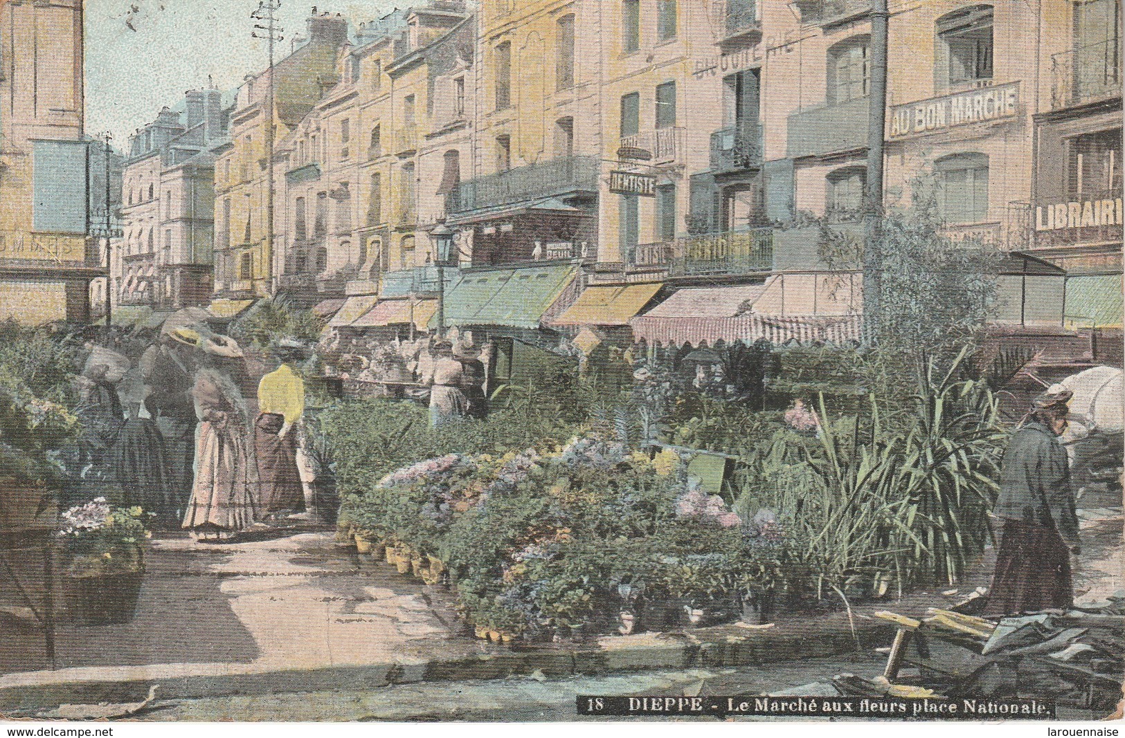 76 - DIEPPE - Le Marché Aux Fleurs Place Nationale - Dieppe