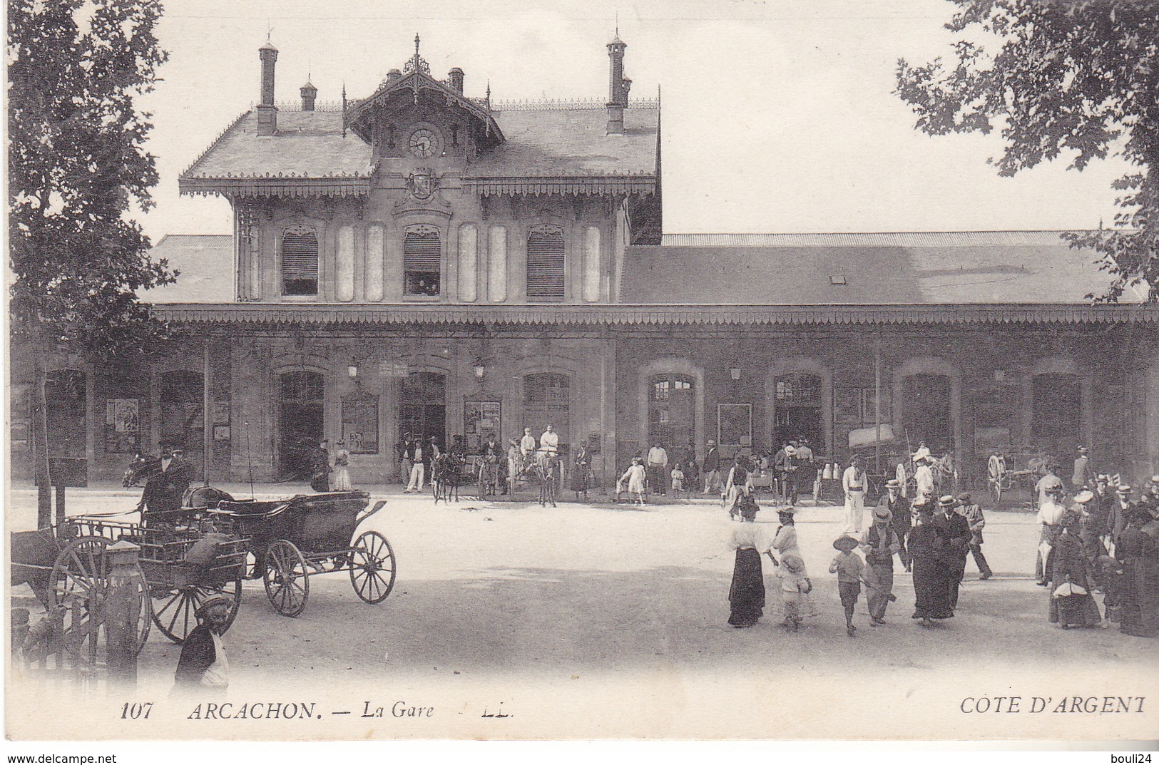 BERG- ARCACHON EN GIRONDE LA GARE  CPA  CIRCULEE - Arcachon