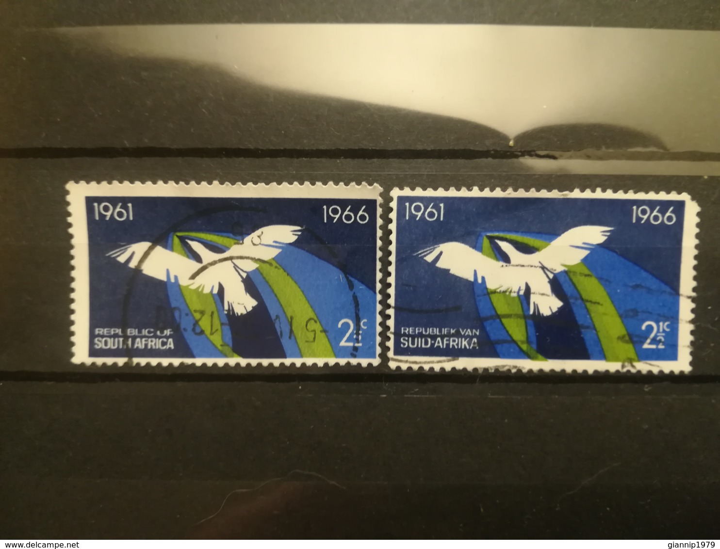 FRANCOBOLLI STAMPS SUD AFRICA SOUTH 1966 USED ANNIVERSARY REPUBLIC RSA - Gebraucht