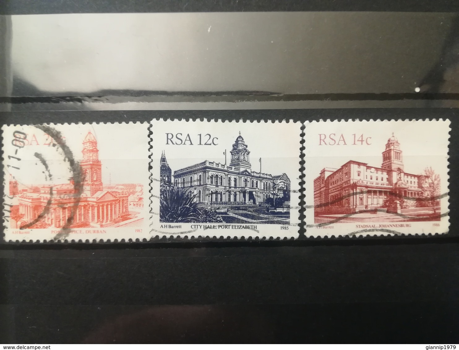 FRANCOBOLLI STAMPS SUD AFRICA SOUTH 1982 USED SERIE EDIFICI ARCHITECTURE   RSA - Usati