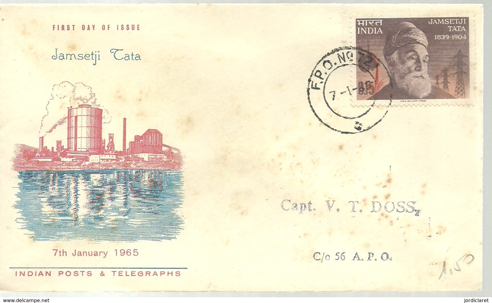 FDC 1965 INDIA - Electricidad