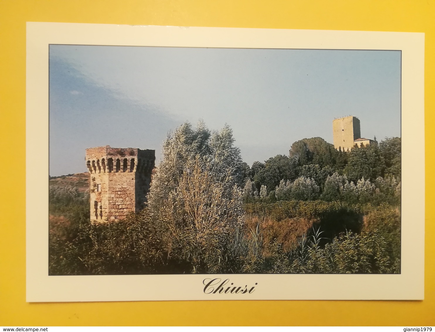 CARTOLINA POSTCARD NUOVA ITALIA ITALY TOSCANA SIENA CHIUSI VEDUTA DELLE TORRI DELLA ROCCA - Siena